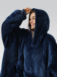 Blanket Hoodie Navy Blue