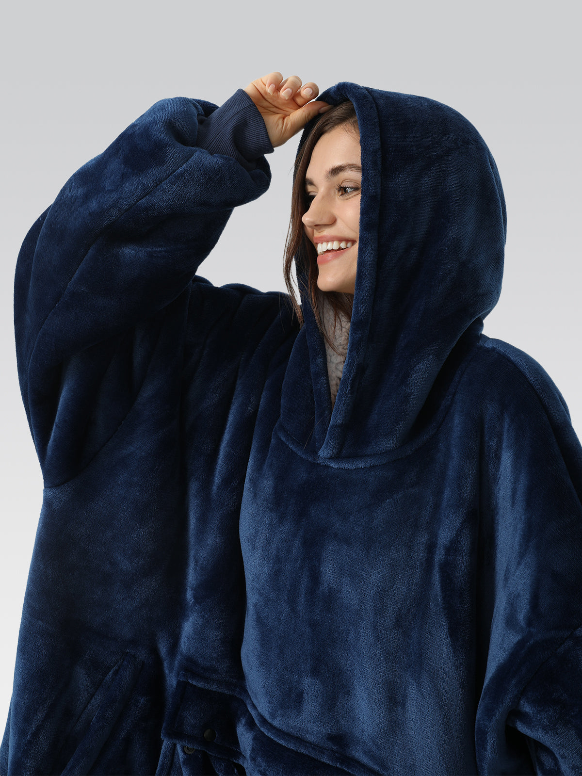 Blanket Hoodie Navy Blue