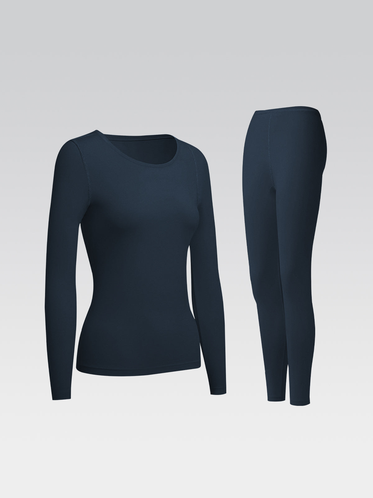 Women's Thermal Underwear Long Johns Base Layer Set Scoop Neck
