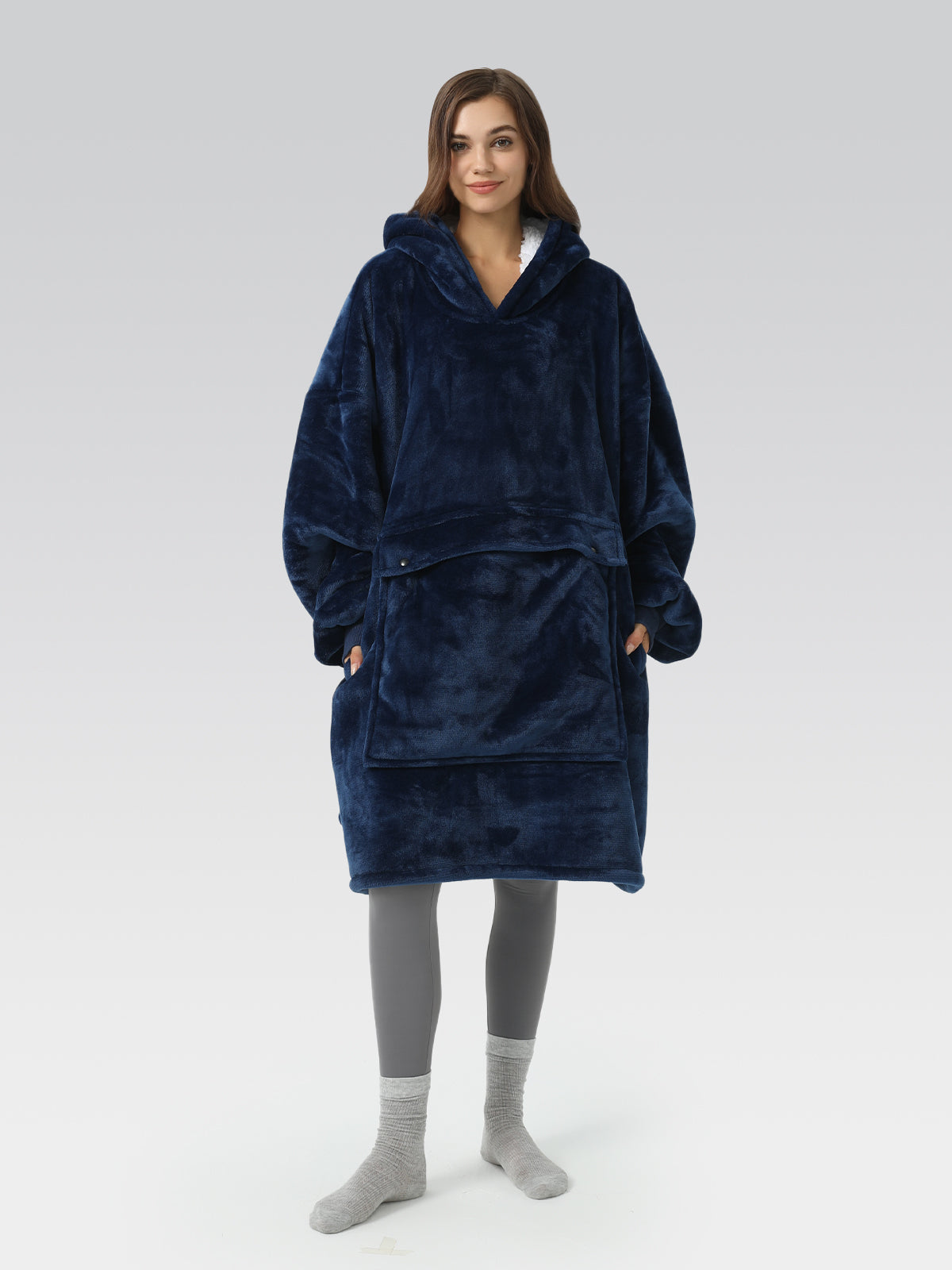 Blanket Hoodie Navy Blue