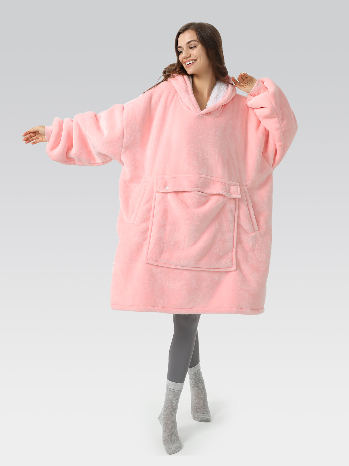 Blanket Hoodie Pink