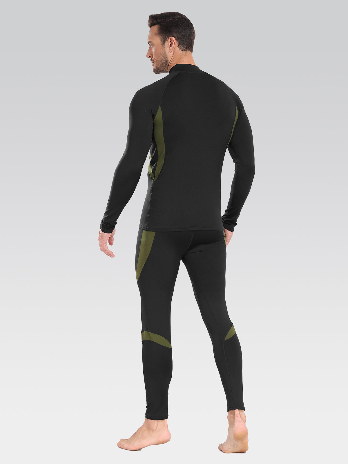 Men's Thermal Underwear Set Mock Turtleneck