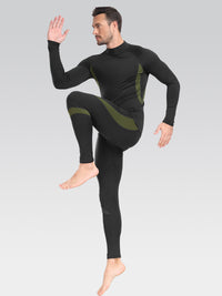 Men's Thermal Underwear Set Mock Turtleneck