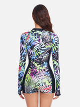 One-Piece Rash Guard for Women Long Sleeve Swimsuit