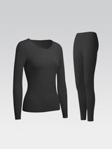 Women's Thermal Underwear Long Johns Base Layer Set V Neck