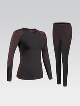 Women's Thermal Underwear Set Polka Dot Base Layers