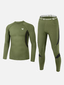 Uniquebela Men's Thermal Underwear Baselayer Set for Winter, Cold Weather, Skiing