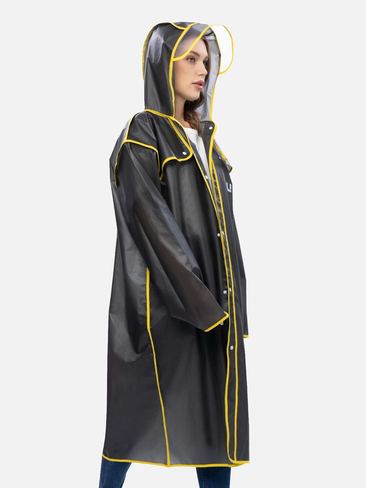 Uniquebela Lightweight Long Length Waterproof Raincoat with Hood for Men Women