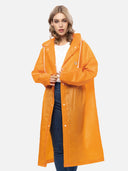 Uniquebela Lightweight Long Length Waterproof Raincoat with Hood for Men Women