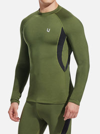 Uniquebela Men's Thermal Underwear Baselayer Set for Winter, Cold Weather, Skiing