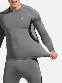 Uniquebela Men's Thermal Underwear Baselayer Set for Winter, Cold Weather, Skiing